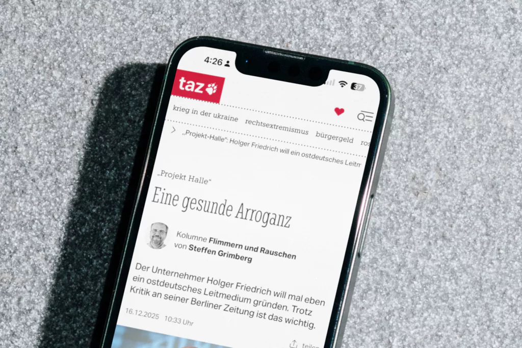 Die TAZ berichtet erneut
