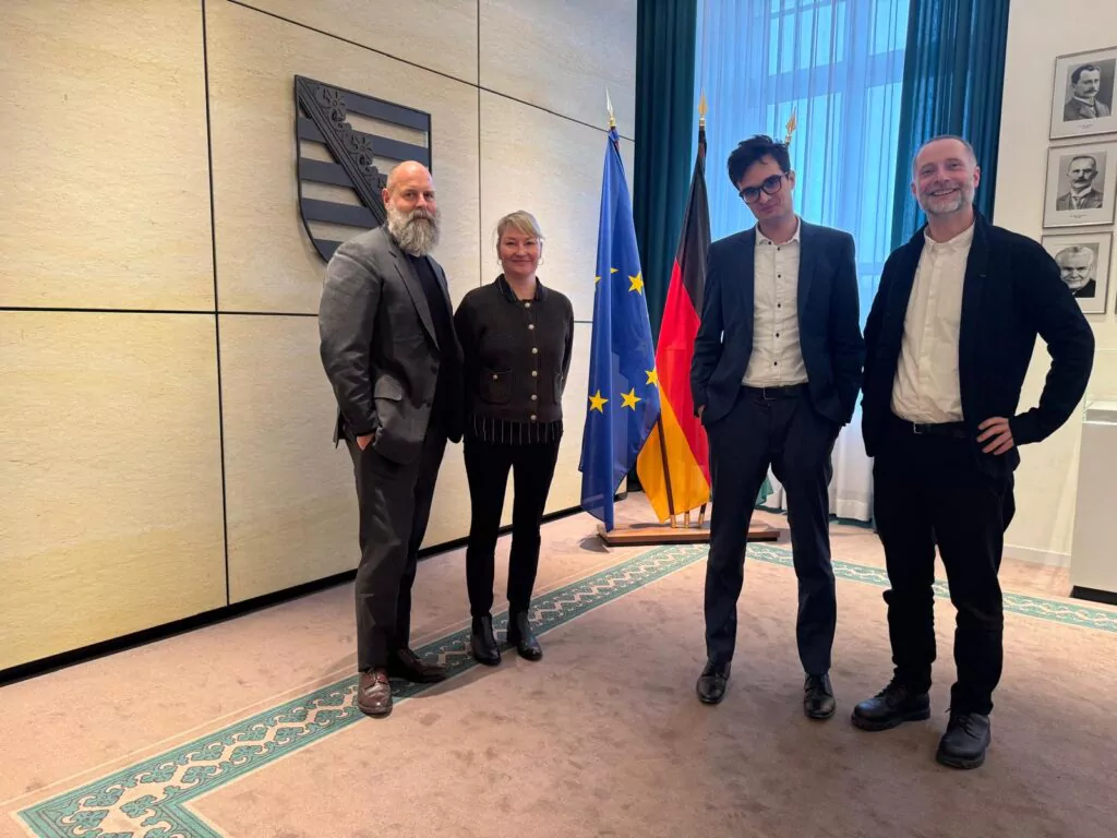 OAZ-Leitungsteam beim Antrittsbesuch in der Sächsischen Staatskanzlei