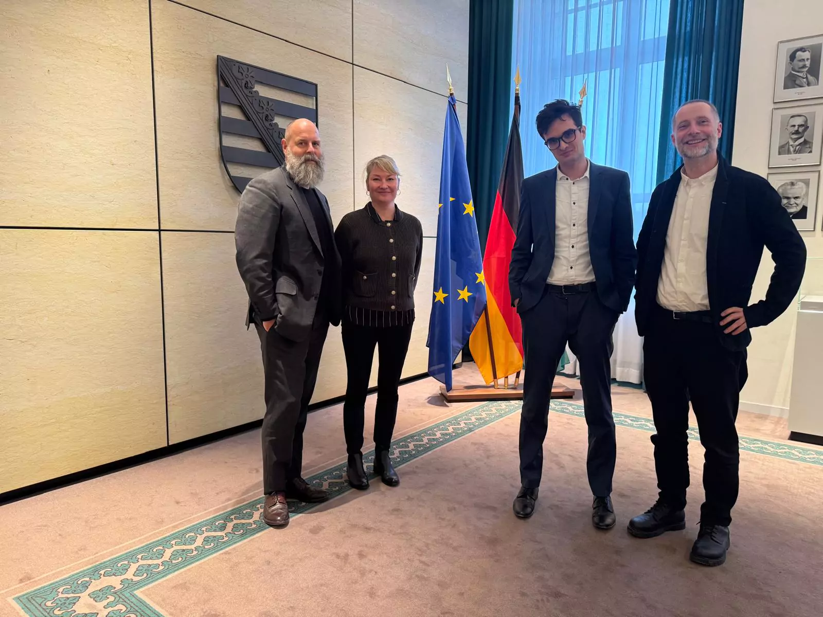 OAZ-Leitungsteam beim Antrittsbesuch in der Sächsischen Staatskanzlei