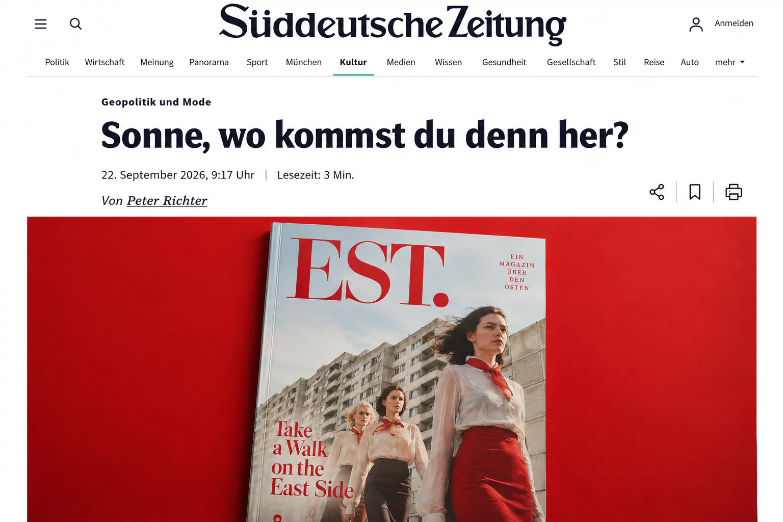 Est. in der Süddeutschen Zeitung
